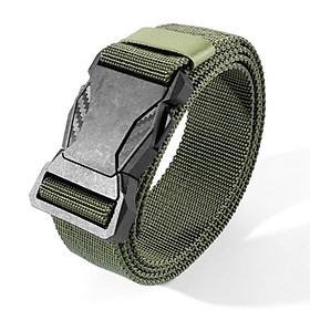 Thắt Lưng Dây Nịt Khóa Nhôm Canvas Quân Đội Tháo Nhanh Vải Nylong Dù Thời Trang Nam Nữ Unisex Legaxi