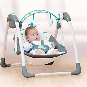 Xích Đu Đung Đưa Có Nhạc Trắng Và Hẹn Giờ Kiêm Nôi Điện Ru Ngủ Cho Bé Mastela 6503/6504