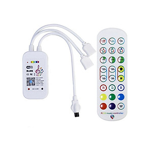 Mạch Điều Khiển WIFI Bluetooth Cảm Biến Nhạc Cho LED 5050 / 3528 RGB 12V - Kèm Remote