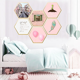 Mua ROGTZ Bộ 06 Hình Khung Ảnh Decal Dán Trang Trí Dán Tường - Hàng Nhập Khẩu