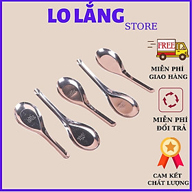 Mua Bộ 5 muỗng ăn lớn inox cao cấp - muỗng inox gia dụng bếp