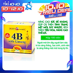 Viên uống 4B With Ginseng-Robinson Pharma usa-giúp nâng cao sức đề kháng