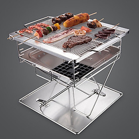 Bếp Nướng Du Lịch Ngoài Trời MT045 - Bếp Nướng BBQ Gấp Gọn Tiện Lợi, An Toàn