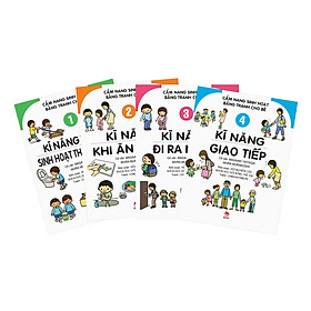 [Download Sách] Combo Cẩm Nang Sinh Hoạt Bằng Tranh Cho Bé (4 tập)