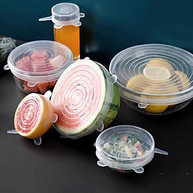 Mua Bộ 6 Nắp Silicon Đậy Bát Đĩa   Thay Thế Màng Bọc Thực Phẩm