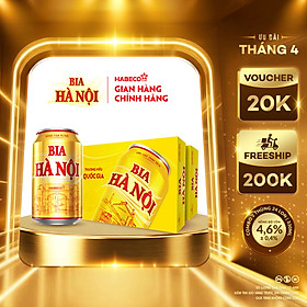 Combo 2 Thùng Bia Hà Nội - Thùng 24 lon 330ml