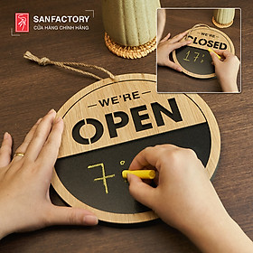 Mua Bảng Gỗ Open Closed Viết Phấn decor trang trí treo tường