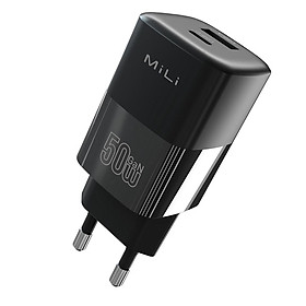 Mua Combo sạc nhanh MiLi PD 50W GaN - HC-H48 và Cáp C to Li MiLi - HI-L70 - Hàng chính hãng