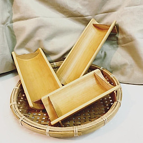 Mua Khay tre đựng thức ăn  đồ trang trí - ảnh thật - nhiều size