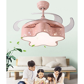 Mua QUẠT TRẦN CÓ ĐÈN PHÒNG NGỦ TRẺ EM NGÔI SAO XINH XẮN 42 INCH 052