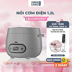 Nồi cơm điện Lebenlang LBL0589 dung tích 1200ml, công suất 500W, thiết kế đơn giản hiện đại - hàng chính hãng
