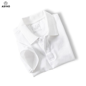 Áo polo nữ ADINO 6 màu phối viền chìm vải cotton co giãn dáng công sở slimfit hơi ôm trẻ trung APN03