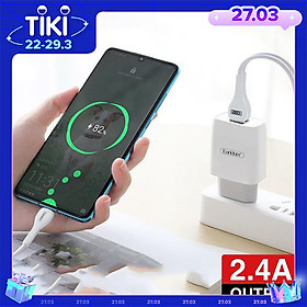 Mua Bộ Sạc Nhanh 2.4A  2 cổng USB  chống cháy nổ  độ bền cao  tiết kiệm thời gian sạc  hàng chính hãng