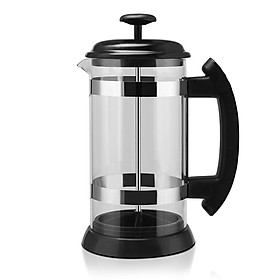 Stainless Steel Glass Household French Press Pot Filter Cafetiere Tea Coffee Maker