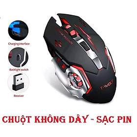 Mua Chuột Không Dây Gaming T-WOLF Q13 Led RGB  Chuột Wireless  Pin Sạc Game Thủ Chuyên Game