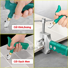 Mua Dao cắt kính đa năng - Dao cắt gạch men đá- kiếng kèm theo dụng cụ bẻ tách gạch kính cao cấp