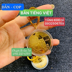 [TUỔI CỌP] Móc treo chìa khóa hình đồng xu 12 con giáp, Tiền lì xì tết 2023 , NELI