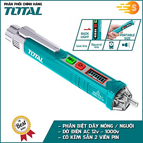 Mua Bút dò điện áp cảm ứng AC 1000V TOTAL THT2910003 - có kèm pin  phân biệt dây nguội nóng  độ chính xác cao  đèn led báo động