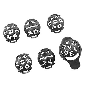 6 in 1 Golf Ball Line Liner Marker Alignment Drawing Tool for Putt Training
