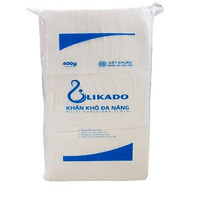 4 Bịch Khăn vải khô đa năng LIKADO 400g Mẫu Mới 15 x 20cm