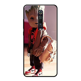Hình ảnh Ốp lưng điện thoại Xiaomi Mi 9T viền silicon dẻo TPU  hình Baby Groot - Hàng chính hãng