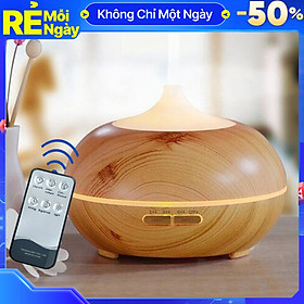 Máy Xông Tinh Dầu Vân Gỗ Cao Cấp Dung Tích 500ML Chuyên Dụng Cho Phòng Lớn