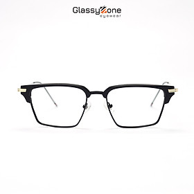 Gọng kính cận, Mắt kính giả cận kim loại Form vuông Nam Nữ Droopy - GlassyZone