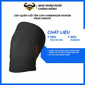 Dây Quấn Gối Tập Gym Harbinger Power Knee Wraps