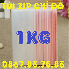 Mua 1Kg Túi Zip Chỉ Đỏ Đựng Linh Kiện Điện Tử Thực phẩm  Túi Zip lock kín an toàn tiện dụng