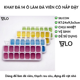 Mua Khay Đá 14 Ô Làm Đá Viên  Rau Câu  Trữ Đồ Ăn Dặm Cho Bé Có Nắp Đậy