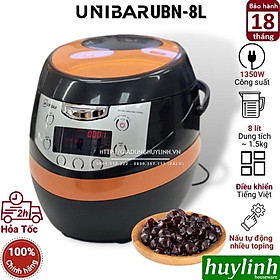 Nồi nấu trân châu tự động đa năng Unibar UBN-8L - 8 lít 1.5 kg trân châu -