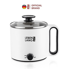 Mua Nồi lẩu điện mini đa năng chống dính Lebenlang LBEC0808 1500ml  bảo hành 2 năm - hàng chính hãng