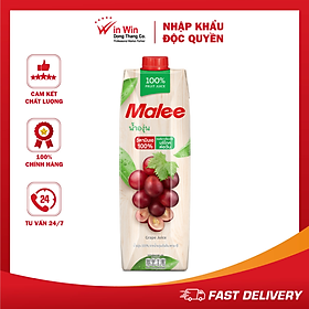 Nước Ép Nho Malee 1L - Nhập Khẩu Thái Lan | Malee 100% Grape Juice 1L