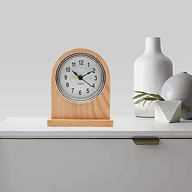 Analog Alarm Clock, Small Desktop Clock, Battery Operated, Simply Design, for Bedroon, Bedside, Desk
