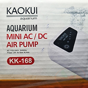 Máy sủi tích điện Kaokui AC / DC Mini Air Pump 1 2 vòi bể cá tép thủy sinh