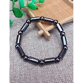 Combo Vòng đeo tay Phong Thủy Hỗ Trợ sức khỏe, Chất liệu đá HEMATITE tự nhiên, Kèm bản PHOTOCOPY giấy kiểm định, Kèm TÚI NHUNG