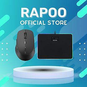 Mua Combo Chuột không dây Rapoo M300W và Pad chuột Rapoo V10RGB tích hợp công nghệ Qi sạc không dây - Hàng chính hãng