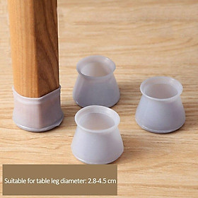 4Pcs Table Foot Cover Mute Furniture Legs Wear-Resistant Stool Non-Slip Foot Pad Silicone Chair Foot Protective Cover