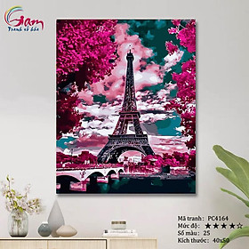 Mua Tranh tô màu theo số Tháp Eiffel PC4164