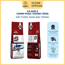 Cà Phê Rang Xay Chữ S Chinh Phục Trung Nguyên Legend - Bịch 500gr - Cà Phê Rang Xay Pha Phin Đậm Đà, Nguyên Chất, Mạnh Mẽ