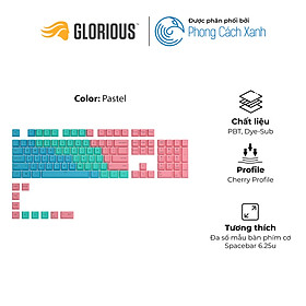 Bộ keycap Glorious GPBT - 114 phím (US ANSI) - Hàng Chính Hãng