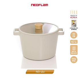 Mua  Hàng Chính hãng  Nồi sâu chống dính bếp từ Neoflam Fika - Hàn Quốc 22cm. Made in Korea. Hàng có sẵn  giao ngay