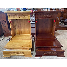 Mua Bàn thờ thần tài ông địa mẫu xoan sen hiện đại 48x 68 cm