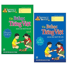 Combo Hành Trang Bé Vào Lớp 1 - Vở Bé Học Tiếng Việt - Quyển 1 Và 2 (Bộ 2 Quyển)