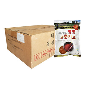 Thùng 10 Gói Ớt Bột Mịn Hàn Quốc CHENG JEONG - Thương Hiệu NONG WOO Hàn Quốc