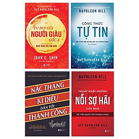 Bộ Sách Tư Duy Của Người Giàu Gốc Á + Công Thức Tự Tin Để Vươn Tới Sự Tự Lập Và Thành Công + Nấc Thang Kì Diệu Dẫn Đến Thành Công + Thoát Khỏi Những Nỗi Sợ Hãi Của Bạn Để Tiến Bước Tới Thành Công ( Bộ 4 Cuốn)