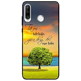 Ốp lưng in cho Huawei P30 Lite Mẫu Tâm Bất Biến