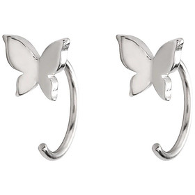 Khuyên tai nữ bạc 925 Butterfly móc xinh xắn tiểu thư Dế Bạc - K5899