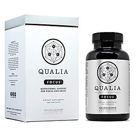 Qualia Focus Nootropics | The Brain Supplement for Focus, Supporting Memory, Mental Clarity, Energy, Reasoning, and Concentration with Ginkgo biloba, Bacopa monnieri, Celastrus, Rhodiola rosea & More
