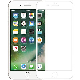 Trắng - Miếng dán kính  cường lực 3D full màn hình cho iPhone 7 Plus / 8 Plus hiệu Nillkin XD CP + Max (Mỏng 0.3mm, Kính ACC Japan, Chống Lóa, Hạn Chế Vân Tay) - Hàng chính hãng